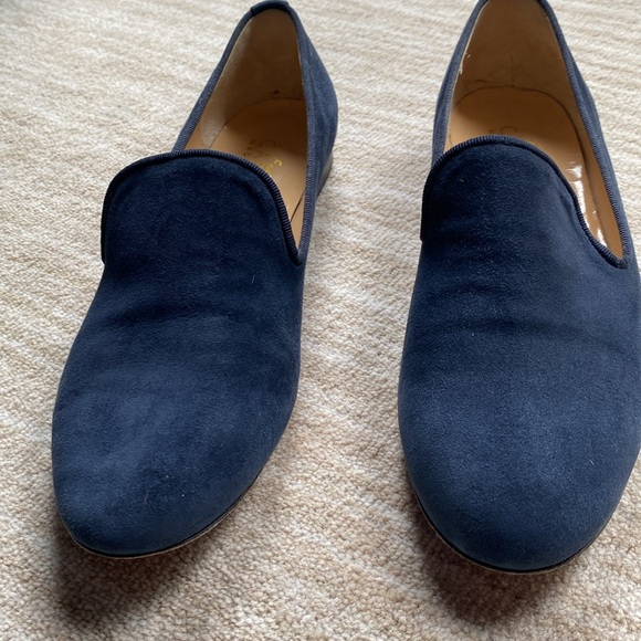 Beautiful flats blue suede.  Made in Italy. - Picture 4 of 5